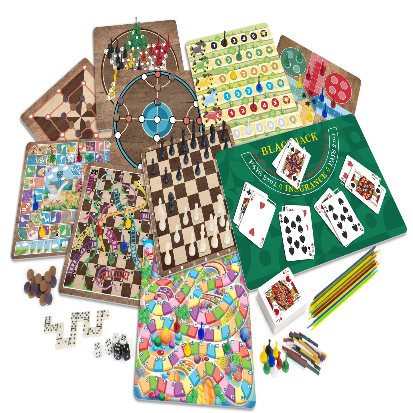 Merchant Ambassador 365 Games Board & Card Game Set